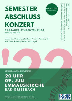 Plakat Semesterabschlusskonzert